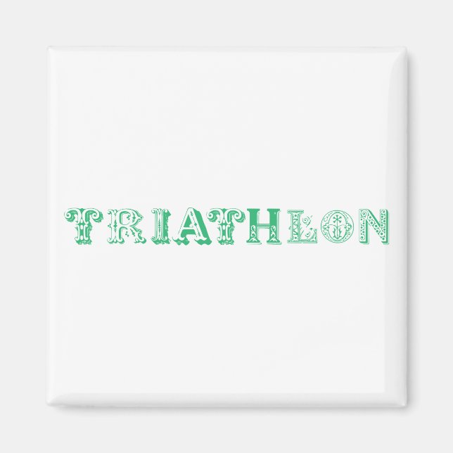 Imán Logo genial de Triatlón para todos los amantes del (Frente)