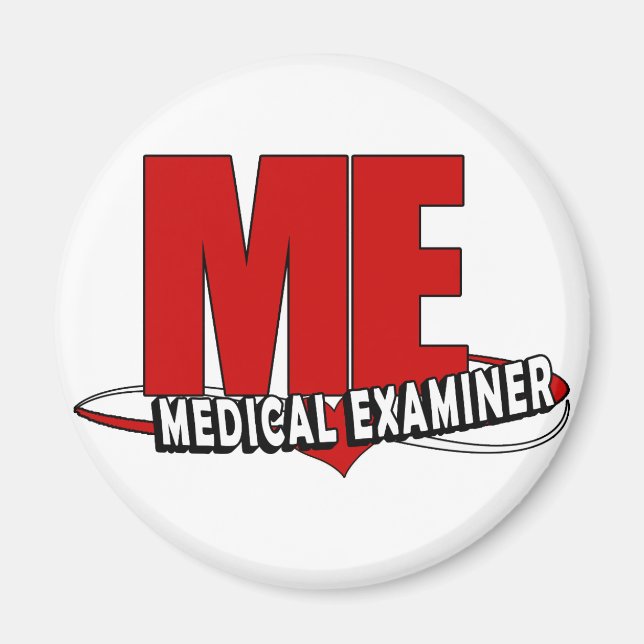 IMÁN LOGO ME ACRONYM MÉDICO EXAMEN (Frente)