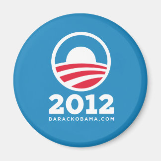 Imán Logo "O" de Barack Obama 2012 (azul claro)