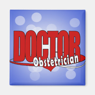 IMÁN LOGO OBSTETRICIANO GRAN MÉDICA ROJO