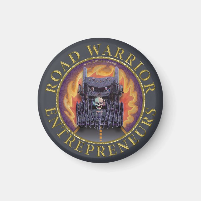 Imán Logo oficial de los emprendedores guerreros de car (Frente)