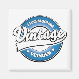 Imán Logo retro de Vianden luxembourg