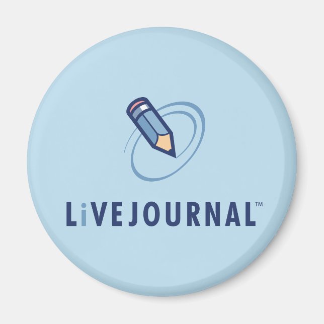 Imán Logo vertical de LiveJournal (Frente)