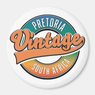 Imán Logo vintage de Pretoria sudáfrica