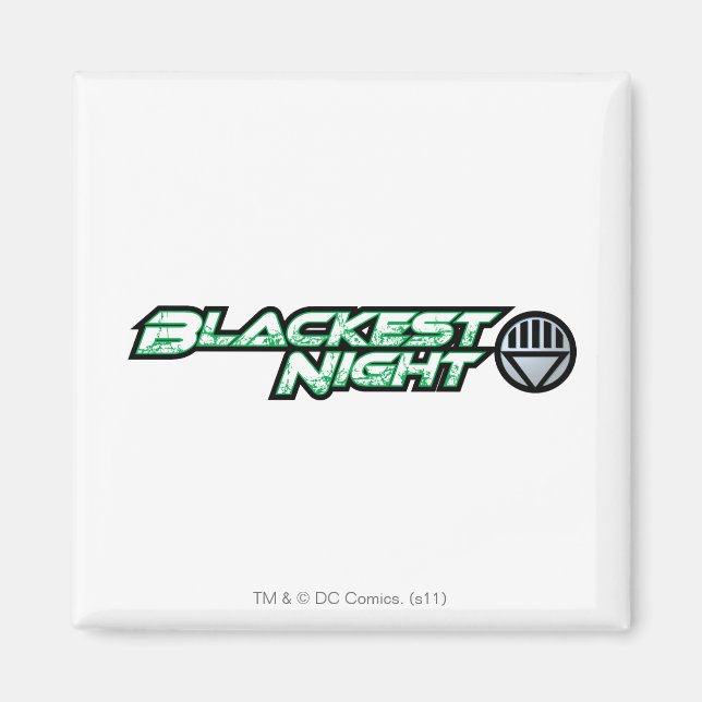 Imán Logotipo 2 de la noche negra (Frente)