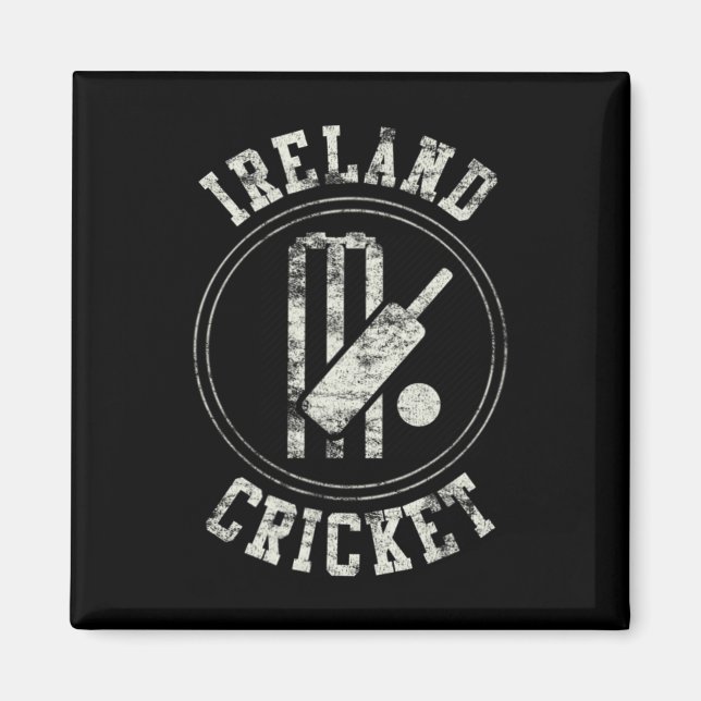 Imán Logotipo antiguo de cricket de Irlanda  (Frente)