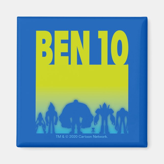 Imán Logotipo Ben 10 Alien Line-up (Frente)