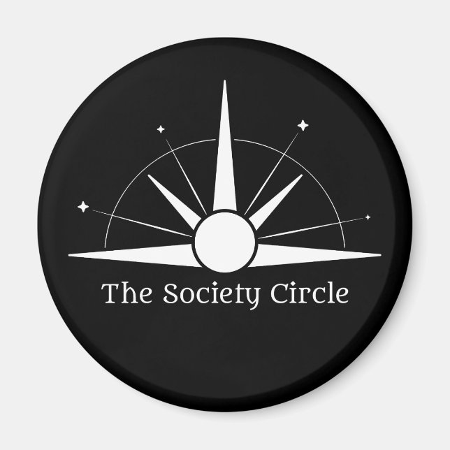 Imán - Logotipo blanco (Frente)