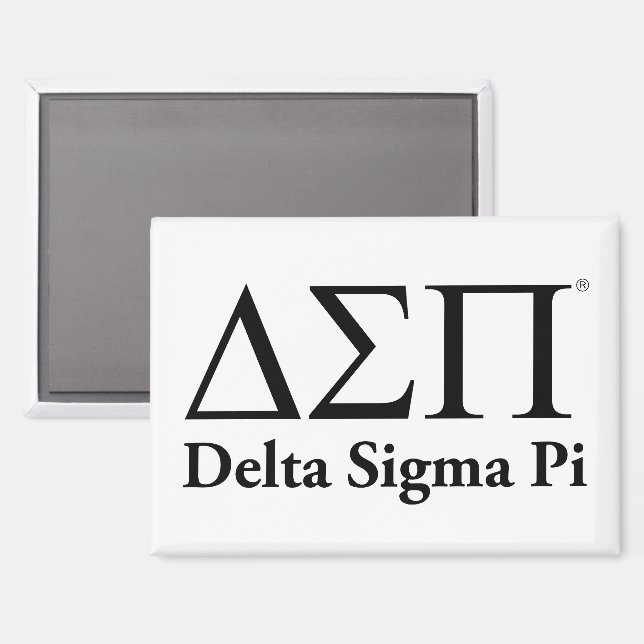 Imán Logotipo Clásico de Delta Sigma Pi (Anverso/Reverso)