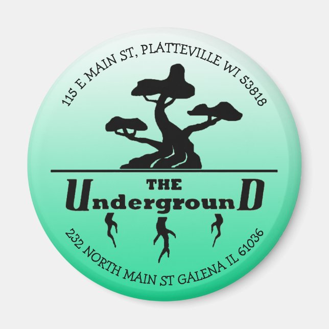 Imán Logotipo comercial y reconocimiento al cliente (Frente)