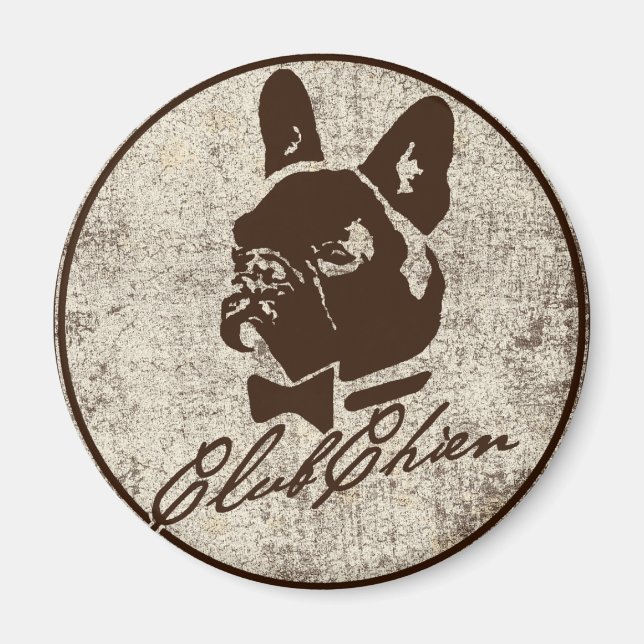 Imán Logotipo con problemas de CLUB CHIEN (Frente)