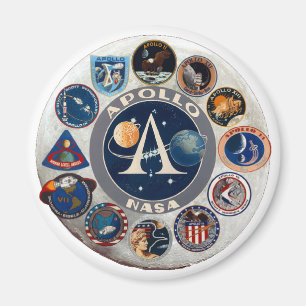 Imán Logotipo conmemorativo del programa Apollo