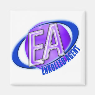 IMÁN LOGOTIPO DE COLOR ORB DE EA - AGENTE INSCRITO