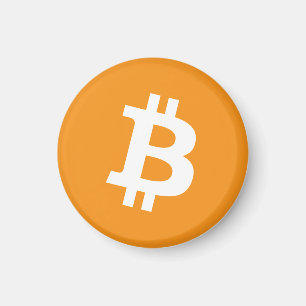 Imán Logotipo de criptografía de Bitcoin