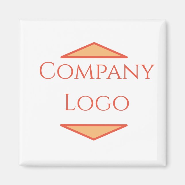 Imán Logotipo de empresa personalizado (Frente)