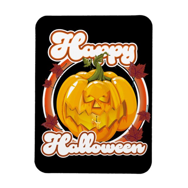 Imán logotipo de feliz Halloween (Vertical)