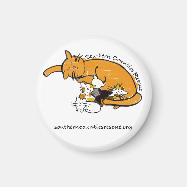 Imán (logotipo de gitano redondo) (Frente)