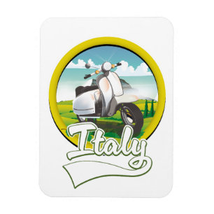 Imán logotipo de Italy Scooter Travel