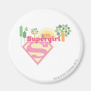 Imán Logotipo de la naturaleza de Supergirl