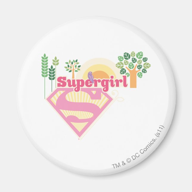 Imán Logotipo de la superchica (Frente)
