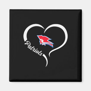 Imán Logotipo de los patriotas Pender Media Heart Sloga