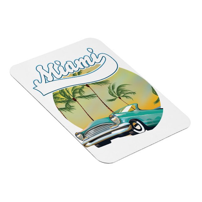 Imán logotipo de Miami Sunset (Lado Derecho)