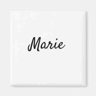 Imán logotipo de monograma mínimo simple personalizado 