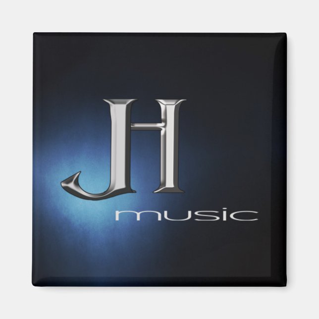 Imán - Logotipo de música JH (Frente)