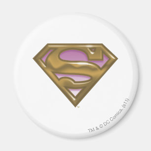 Imán Logotipo de oro de Supergirl