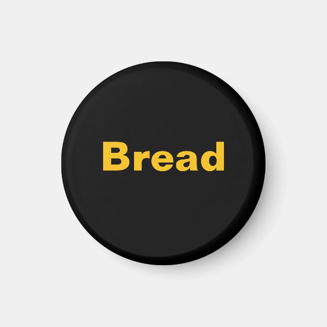 Imán Logotipo de pan de comida  (Frente)