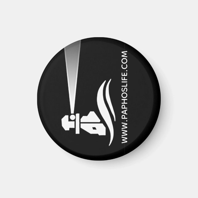 Imán Logotipo de Paphos Life Lighthouse (Frente)