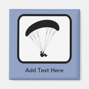Imán Logotipo de parapente de personalizable