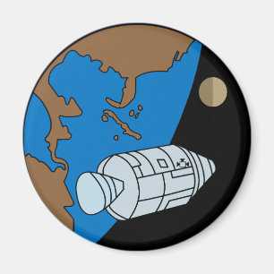 Imán Logotipo de parche de la misión Apollo 1