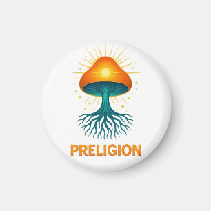 Imán logotipo de Preligion - Hongo