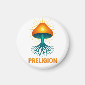 Imán logotipo de Preligion - Hongo