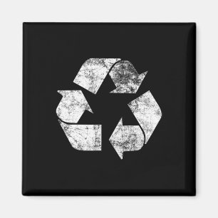 Imán Logotipo de reciclar camiseta Camiseta Tierra Día 