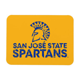 Imán Logotipo de San Jose State Spartans con Marca de P