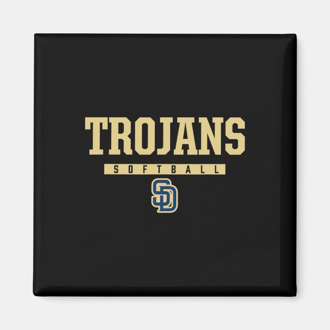 Imán Logotipo de Soddy-daisy Trojans Softll Hs  (Frente)