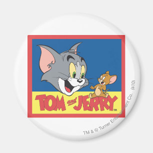 Imán Logotipo de Tom y Jerry plano
