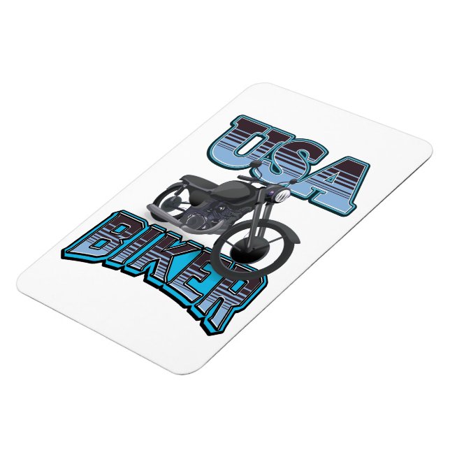 Imán logotipo de USA Biker (Lado Izquierdo)