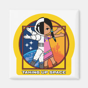 Imán Logotipo de uso del espacio