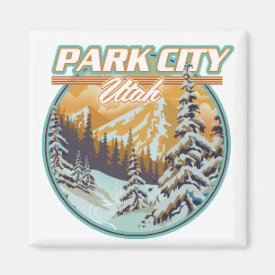 Imán Logotipo de viaje de Park City Utah