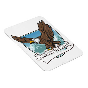 Imán Logotipo de viaje de Suiza