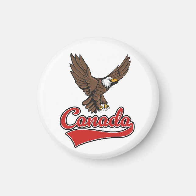 Imán logotipo de Viajes Canadá (Frente)