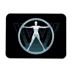 Imán Logotipo del androide de Westworld el Vitruvian