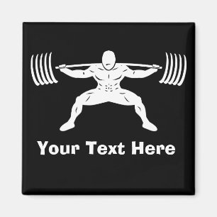 Imán Logotipo del asiento Power "POWLIFTING" - Personal