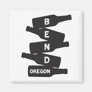 Imán Logotipo del frasco de cerveza Bend Oregon