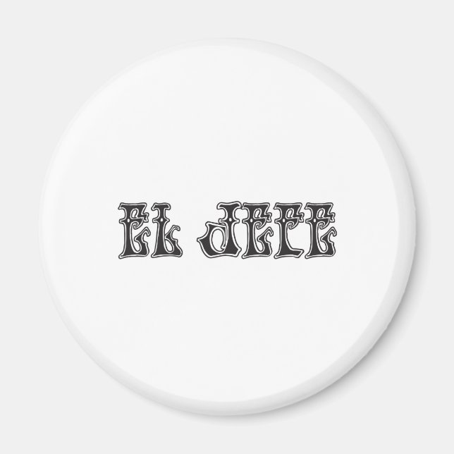 Imán Logotipo del Jefe Liquido Líquido (Frente)