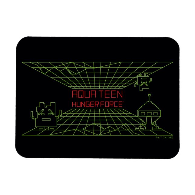 Imán Logotipo del juego de Mooninites de la Fuerza del  (Horizontal)