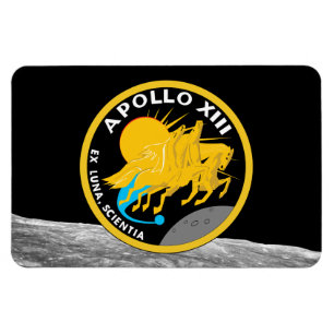 Imán Logotipo del parche de la misión de la NASA Apolo